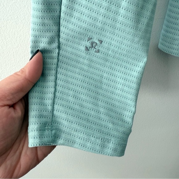 Lululemon Surge Warm 1/2 Zip Pullover Mint Green Sz M - Picture 7 of 9
